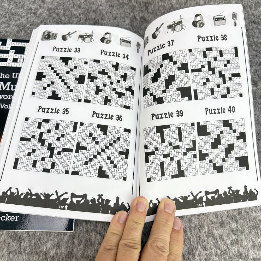 ✅The Ultimate Rock Music Trivia Crossword Collection Volume 1 & Rock Music Cross - Picture 8 of 8